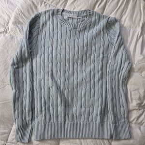 NWOT Luxury Cotton Cable Sweater, S